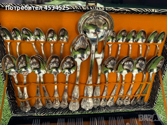 Винтидж немски комплект посребрени прибори – 51 части , снимка 2 - Антикварни и старинни предмети - 52262317