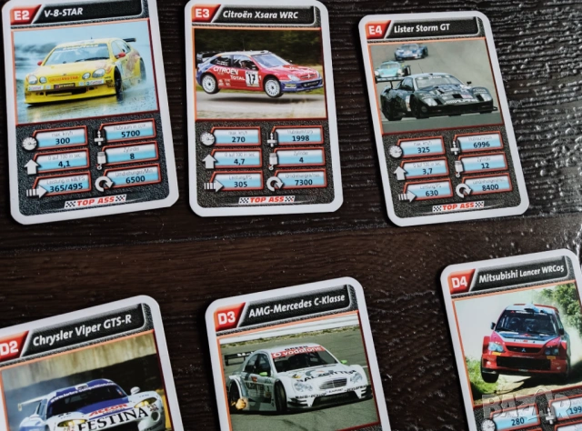 Колекционерски карти с автомобили TOP ASS - Motorsport , снимка 9 - Карти за игра - 53368073