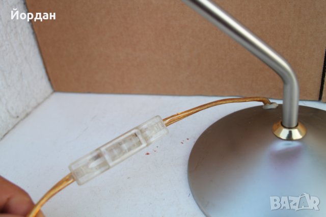 Немска лампа метал и стъкло, снимка 13 - Други - 42234424