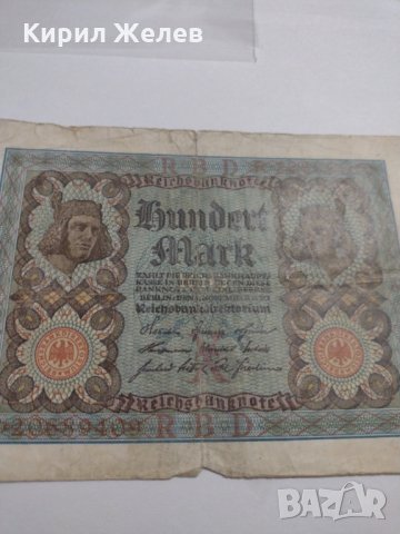 Райх банкнота - Германия - 100 марки / 1920 година - 17960, снимка 6 - Нумизматика и бонистика - 31034800