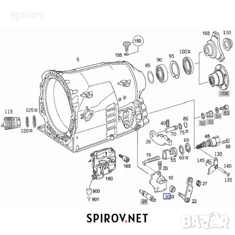Уплътнение автоматична скоростна кутия Mercedes 722.6 5G Tronic, снимка 4 - Части - 55733809