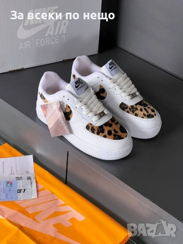 Nike Air Force 1 Дамски Бели Маратонки👟Дамски Спортни Обувки Найк Еър Форс 1 Код E1317, снимка 7 - Маратонки - 54141984