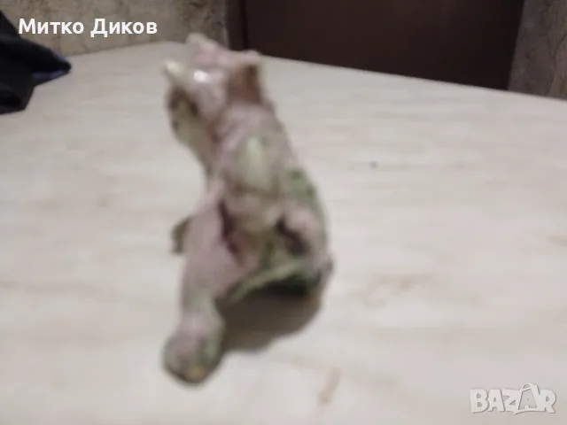 Коте бежово касичка ново порцелан 17х12х11см и зелено порцелан 85х45х60 мм, снимка 9 - Декорация за дома - 50169618