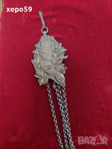 Огромен стар сребърен накит в отлично състояние, снимка 11 - Антикварни и старинни предмети - 52217581
