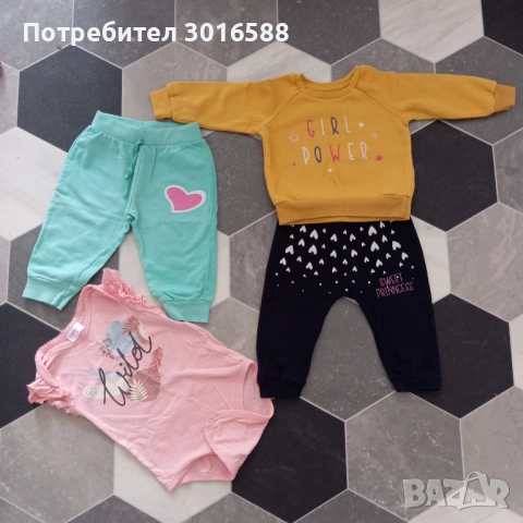 Дрехи за момиче 0-6 м, снимка 3 - Комплекти за бебе - 52559958