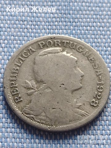 Сребърна монета 50 сентавос 1928г. Португалия за КОЛЕКЦИОНЕРИ 30352