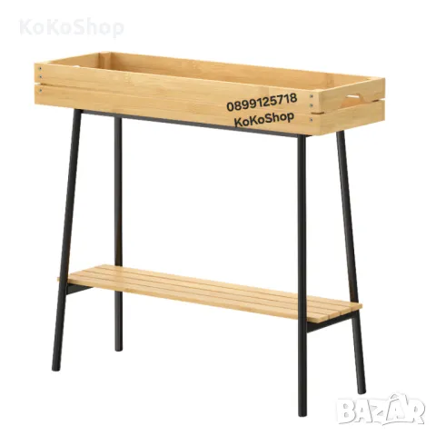 Цветарник-74x25x67 см./етажерка/бамбуков цветарник/, снимка 2 - Други - 49712548