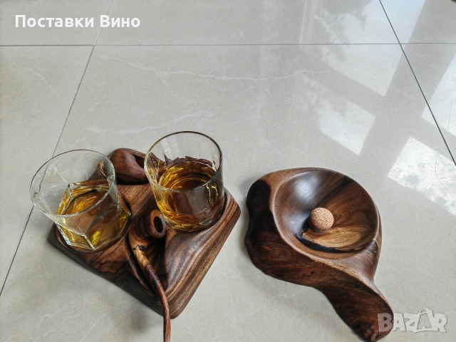 Поставка за чаша и лули с пепелник за лули, снимка 3 - Декорация за дома - 54146250