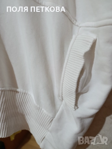 Бяла блуза изчистена широк свободен модел, снимка 7 - Блузи с дълъг ръкав и пуловери - 52042550