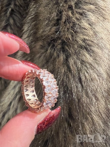 Уникален позлатен пръстен халка 
