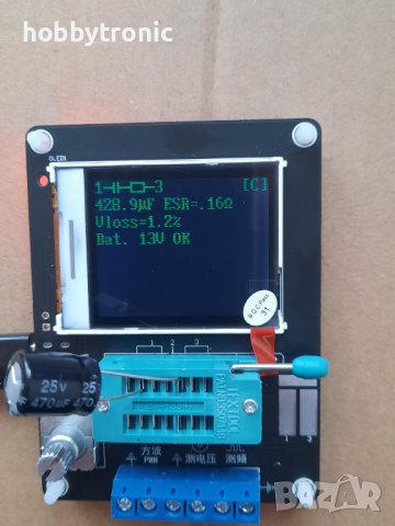 Тестер на електронни елементи Transistor tester GM328, снимка 4 - Друга електроника - 39126397