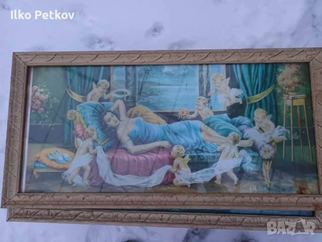 стара картина от соца, снимка 2 - Картини - 53328521