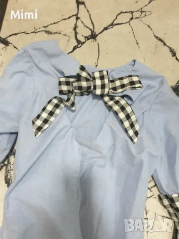 Asos Рокля с карирани широки ръкави S, снимка 5 - Рокли - 48512745