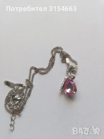 Колие с кристал Капка, снимка 4 - Колиета, медальони, синджири - 50065977