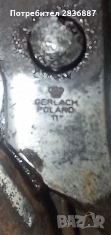 Антични големи шевни ножици GERLACH Полша 1930-те, снимка 4 - Антикварни и старинни предмети - 35511376