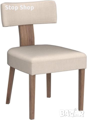 Комплект трапезни столове Wahson Mid Century от 2 ленени , снимка 6 - Столове - 44225862