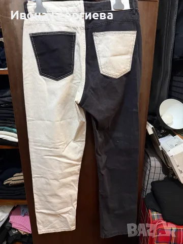 Дънки Bershka EUR42 (Черно и бяло), снимка 3 - Дънки - 56536716