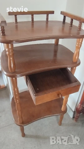 Ретро шкафче за телефон, снимка 3 - Антикварни и старинни предмети - 50720226