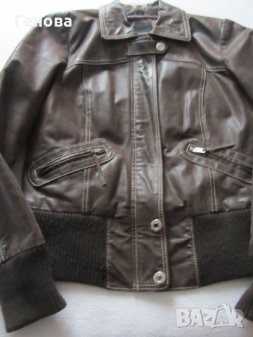 Дамско кожено яке естествена кожа, снимка 3 - Якета - 30400344