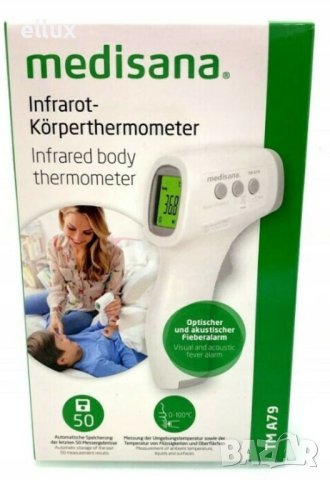 Медицински  инфрачервен безконтактен термометър Medisana TM A79, снимка 2 - Други - 42662015