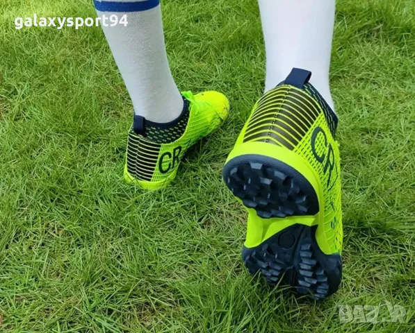 CR7 Спортни футболни Маратонки жълт електрик Роналдо Ronaldo Стоножки 2025г, снимка 10 - Футбол - 48908293