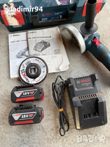 Bosch GWX 18V-7 безчетков ъглошлайф, снимка 2 - Ъглошлайфи - 54249170