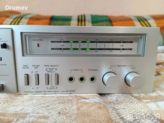 Продавам касетен дек HITACHI  DE25!, снимка 3 - Декове - 53881995