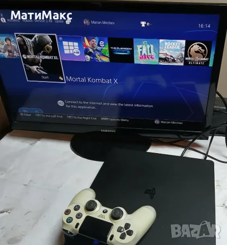 Playstation 4 1 TB + контролери + игри, снимка 2 - PlayStation конзоли - 56139917