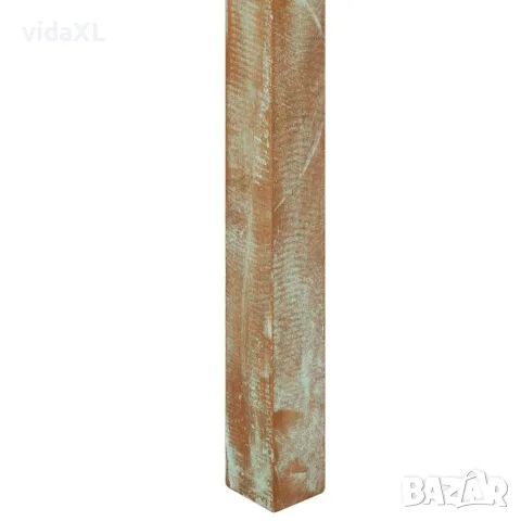 vidaXL Трапезна маса, 82x80x76 см, регенерирано дърво масив, снимка 5 - Маси - 56147135