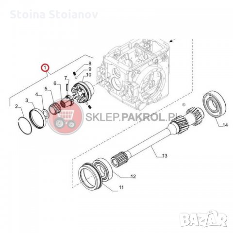 Съединител ВОМ  CARRARO  JOHN DEERE MASSEY FERGUSON DEUTZ CLAAS SOLIS SONALIKA VALT
