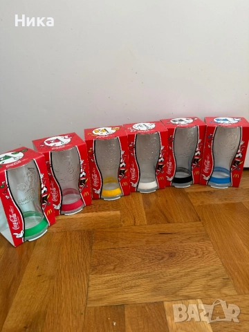 Колекция от 6 чаши McDonald’s EURO 2012 – пълен комплект