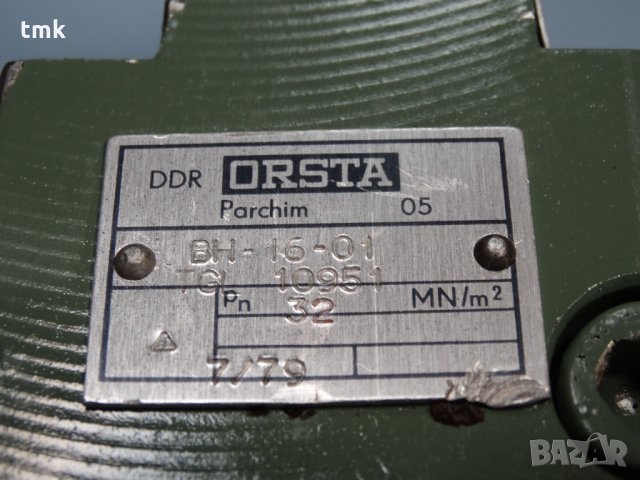 Хидравличен регулируем клапан ORSTA BH-15-01, снимка 6 - Резервни части за машини - 29137284