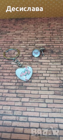 Комплект обеци и ключодържател "Фламинго", снимка 7 - Други - 33942182