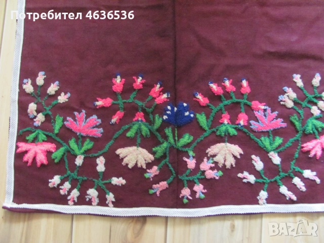 19век вълнена престилка за носия , 86х73см., снимка 7 - Антикварни и старинни предмети - 54040307