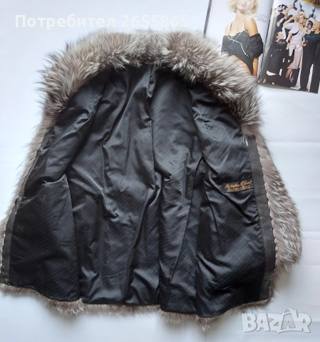 Палто от сребърна лисица, снимка 2 - Палта, манта - 52929223