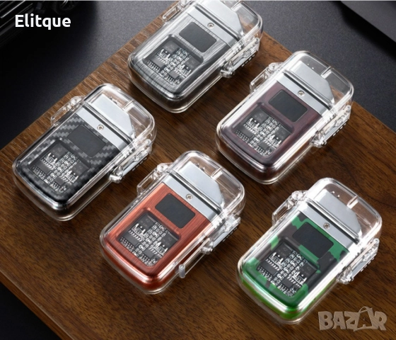 Елегантна прозрачна ветроустойчива запалка с LED светлинки, снимка 10 - Други стоки за дома - 52902802