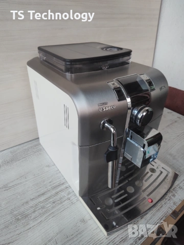 Кафеавтомат - робот Saeco SYNTIA inox - бяла, снимка 3 - Кафемашини - 53038911