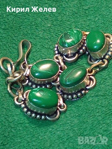МАЛАХИТЕНА САЧАНЕНА СТАРА ОСМАНСКА ГРИВНА 77391, снимка 2 - Антикварни и старинни предмети - 30691318