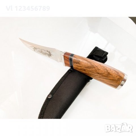 Руски ловен нож РИБА 110х220 мм - Ст 65х13, снимка 4 - Ножове - 30847593