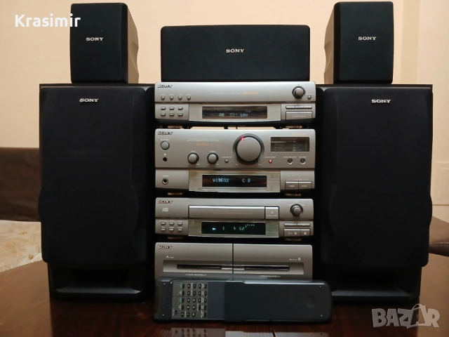 Sony Hi-Fi System EX70AV – пълен комплект с оригинални колони, снимка 5 - Аудиосистеми - 52014728