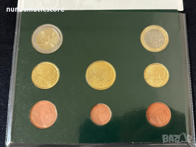 Ватикана 2018 г. - комплектен сет от 1 цент до 2 евро BU, снимка 4 - Нумизматика и бонистика - 50729199