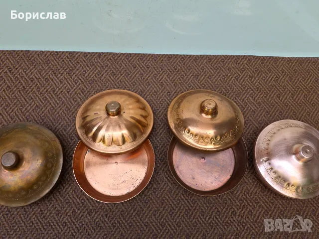 Медни купи с капак, снимка 2 - Прибори за хранене, готвене и сервиране - 55930652
