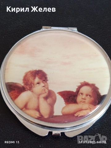 Винтидж стил огледало Херувими на Рафаел много красиво 50576, снимка 2 - Други - 51740318