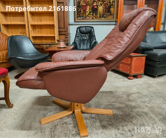 Relax кресло от естествена кожа , снимка 2 - Дивани и мека мебел - 54183697