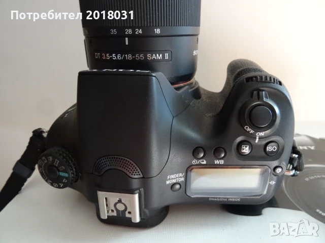Sony a68 (IBIS: 5-осева стаб. на матрицата) + 18-55mm, снимка 3 - Фотоапарати - 50950534