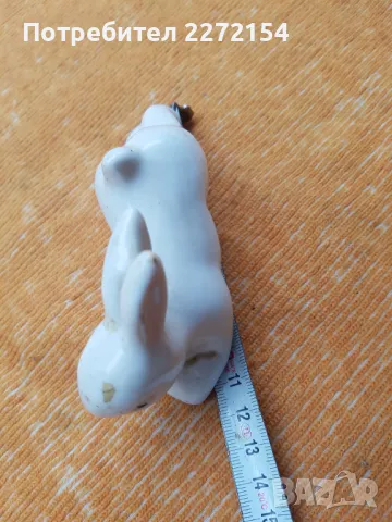 Порцеланова фигурка статуетка заек, снимка 2 - Антикварни и старинни предмети - 50190309