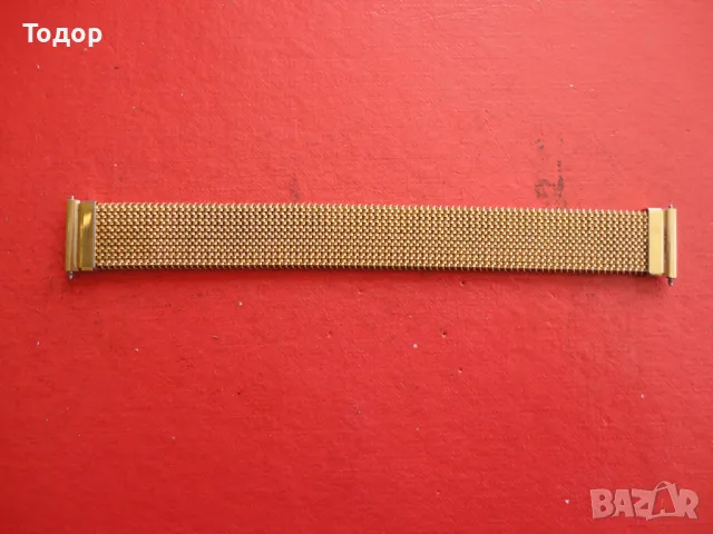 Позлатена верижка каишка за часовник Tessu Flex, снимка 8 - Мъжки - 47409929