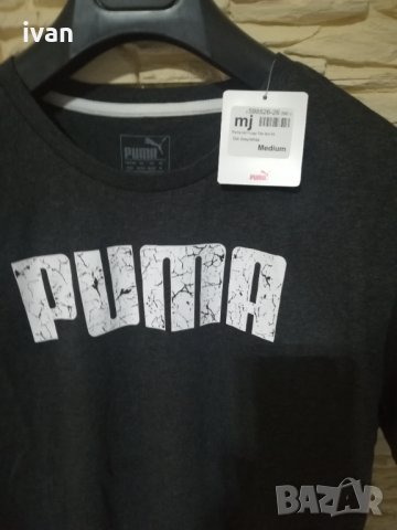 Puma No 1 Logo Tee, dark Greey M Размер, снимка 4 - Тениски - 31389082