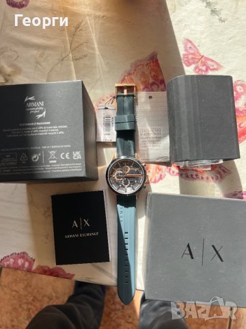 Продава чисто нов часовник Армани Ексчейндж хронограф за 400 лева., снимка 4 - Мъжки - 44163543