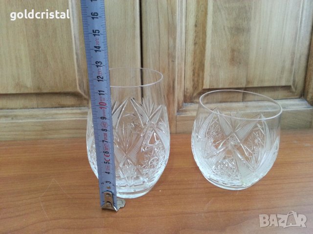 Кристални чаши, снимка 8 - Антикварни и старинни предмети - 35858464